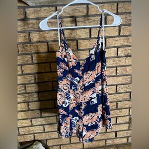 Floral spaghetti strap‎ short lovers and friends romper